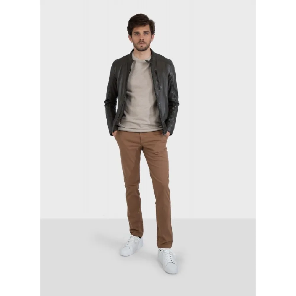 Agent Bronze - Blouson Cuir Veritable^OAKWOOD Cheap