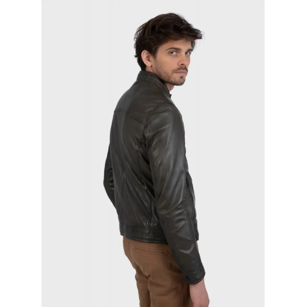 Agent Bronze - Blouson Cuir Veritable^OAKWOOD Cheap