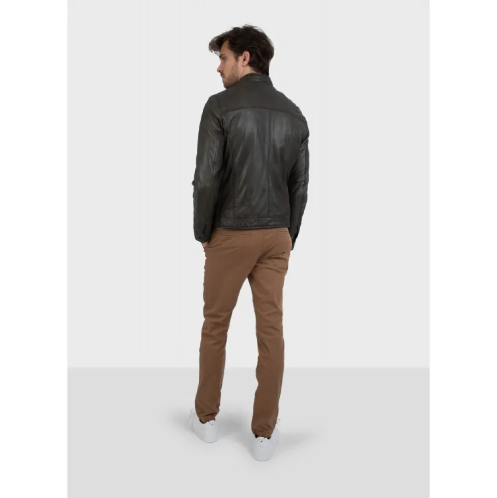 Agent Bronze - Blouson Cuir Veritable^OAKWOOD Cheap