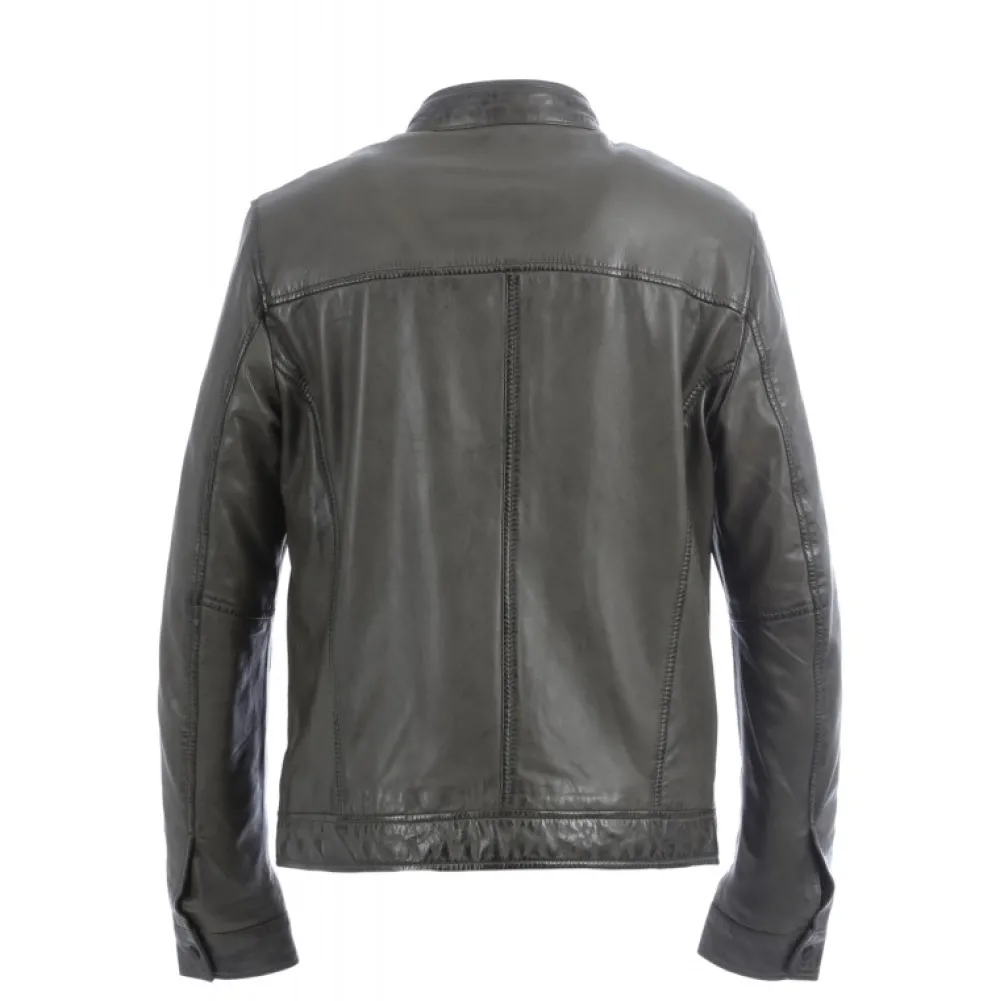 Agent Bronze - Blouson Cuir Veritable^OAKWOOD Cheap