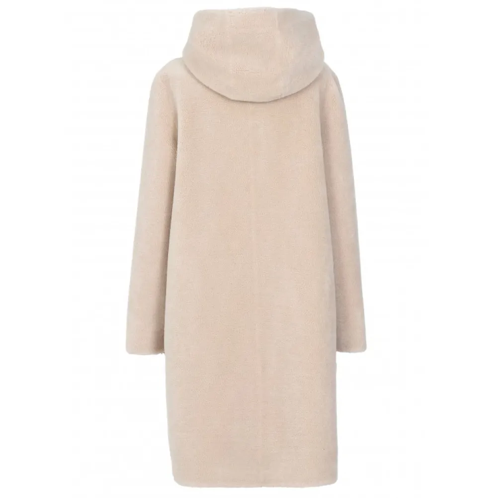 Angelique Cafe - Manteau Reversible A Capuche Effet Peau Lainee^OAKWOOD Cheap