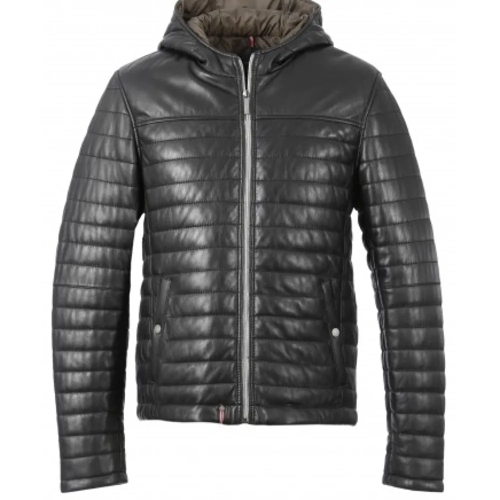 Aurelien Noir - Doudoune En Cuir Veritable^OAKWOOD Best Sale