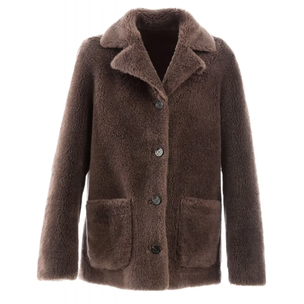 Belmont Marron - Veste Reversible Effet Peau Lainee^OAKWOOD Online