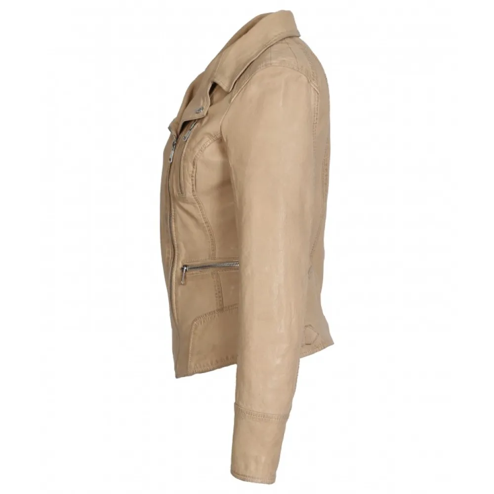 Camera Beige Fonce - Blouson En Cuir Veritable^OAKWOOD Fashion