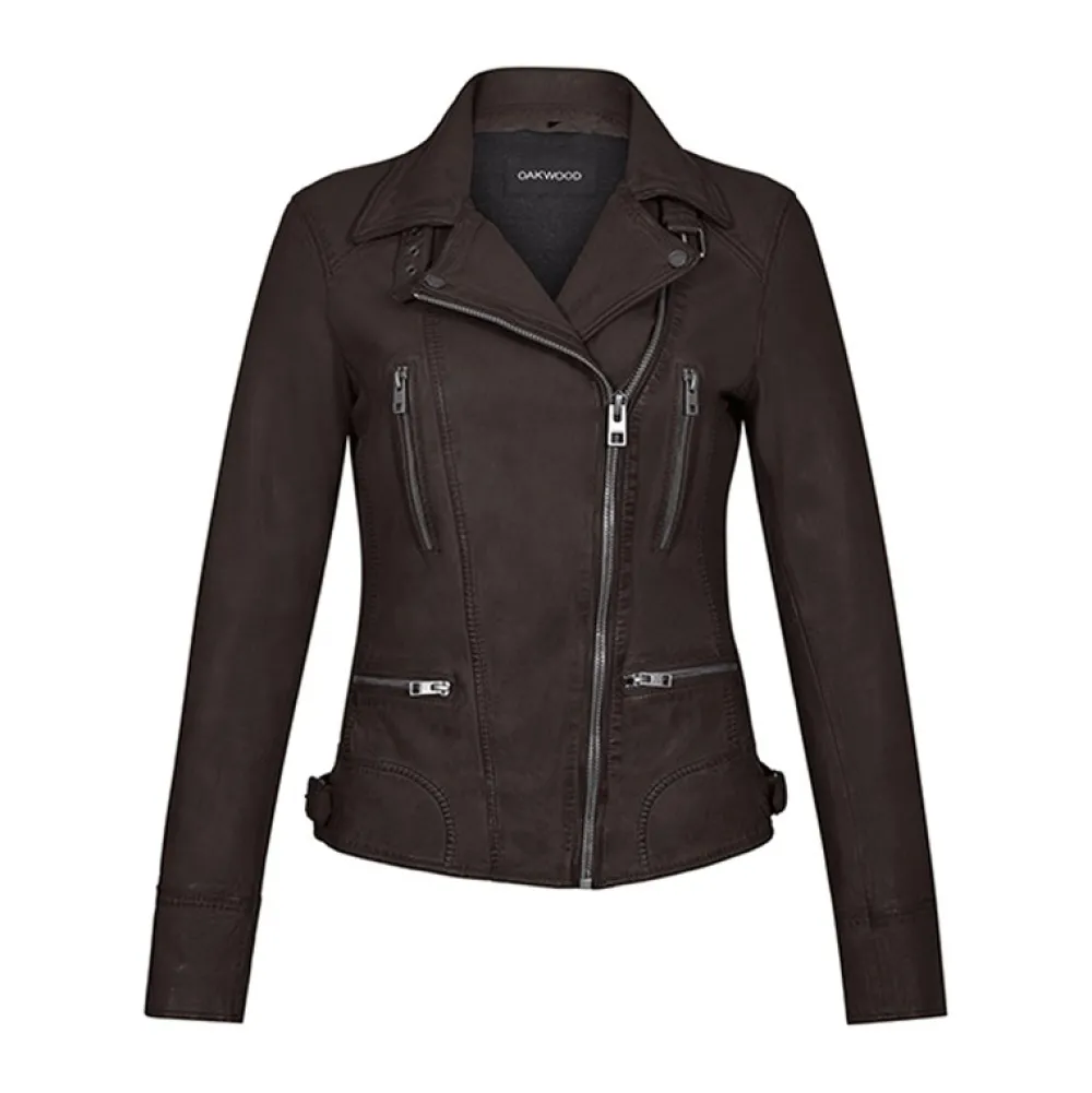 Camera Choco- Blouson En Cuir Veritable^OAKWOOD Clearance
