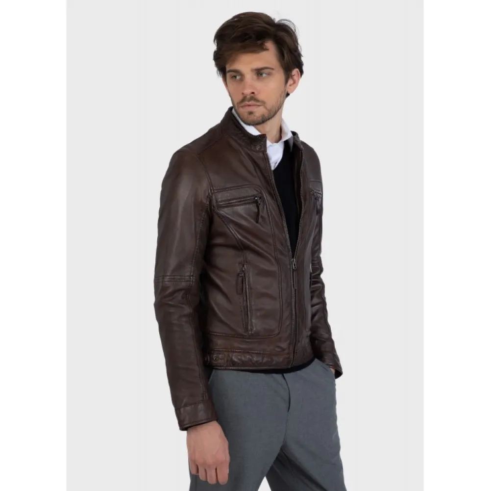 Casey Marron - Blouson En Cuir Veritable^OAKWOOD Flash Sale