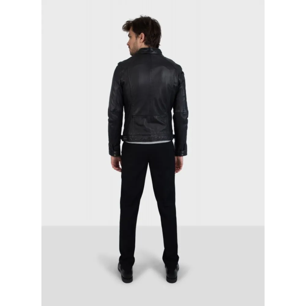 Casey Noir - Blouson En Cuir Veritable^OAKWOOD Store