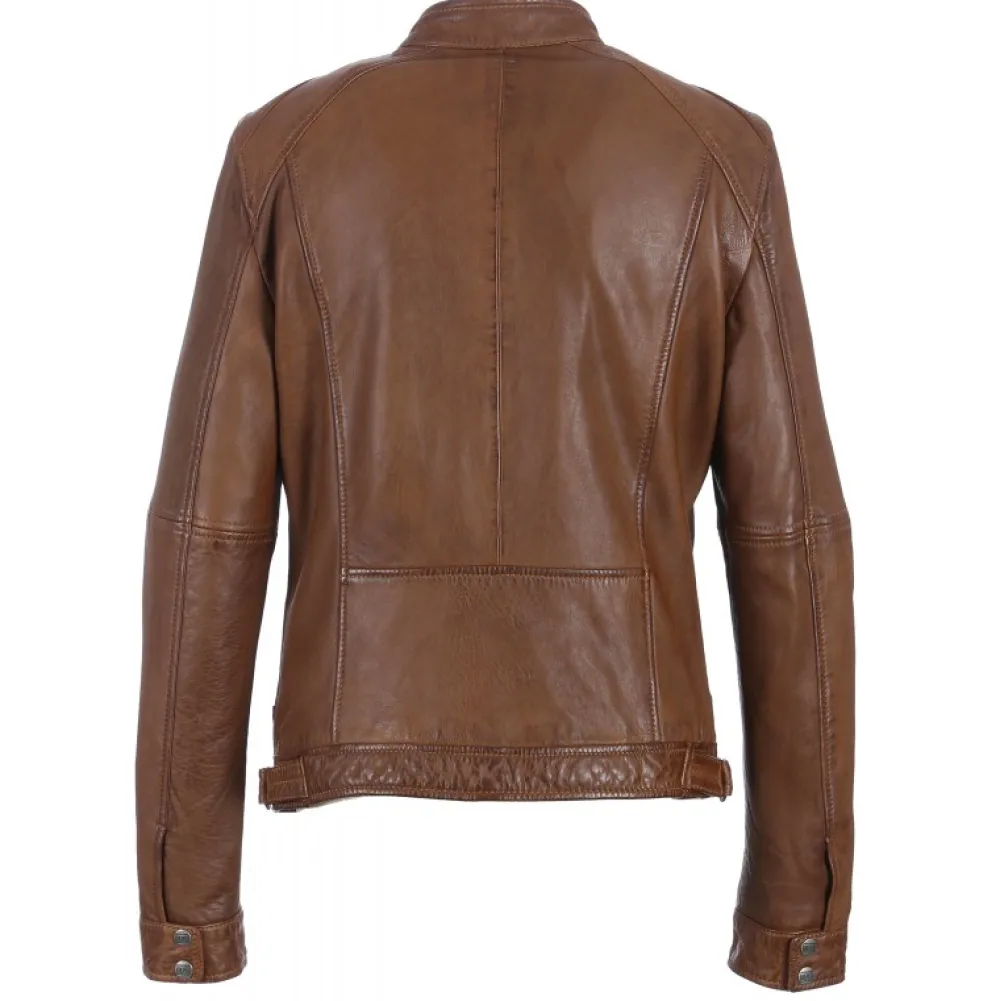 Casey Tobacco - Blouson En Cuir Veritable^OAKWOOD Cheap