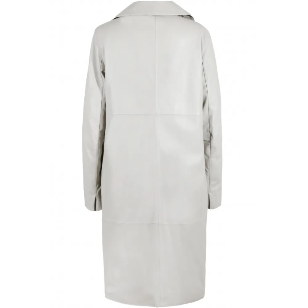 Charlotte Beton - Manteau Long En Cuir Veritable^OAKWOOD Clearance
