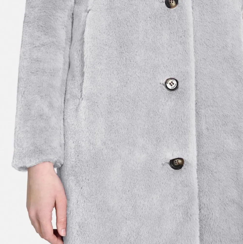 Cyber Gris Clair - Manteau Long En Fausse Fourrure^OAKWOOD Shop