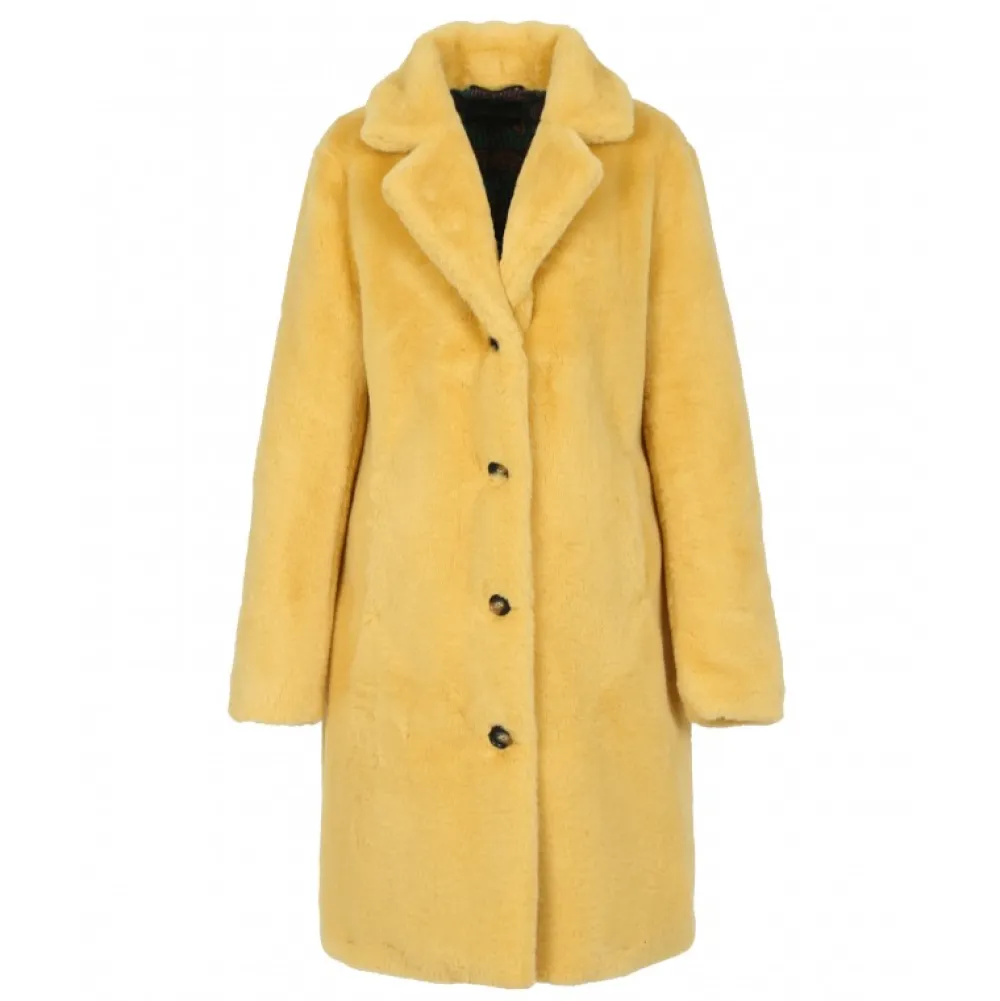 Cyber Jaune - Manteau Long En Fausse Fourrure^OAKWOOD Best
