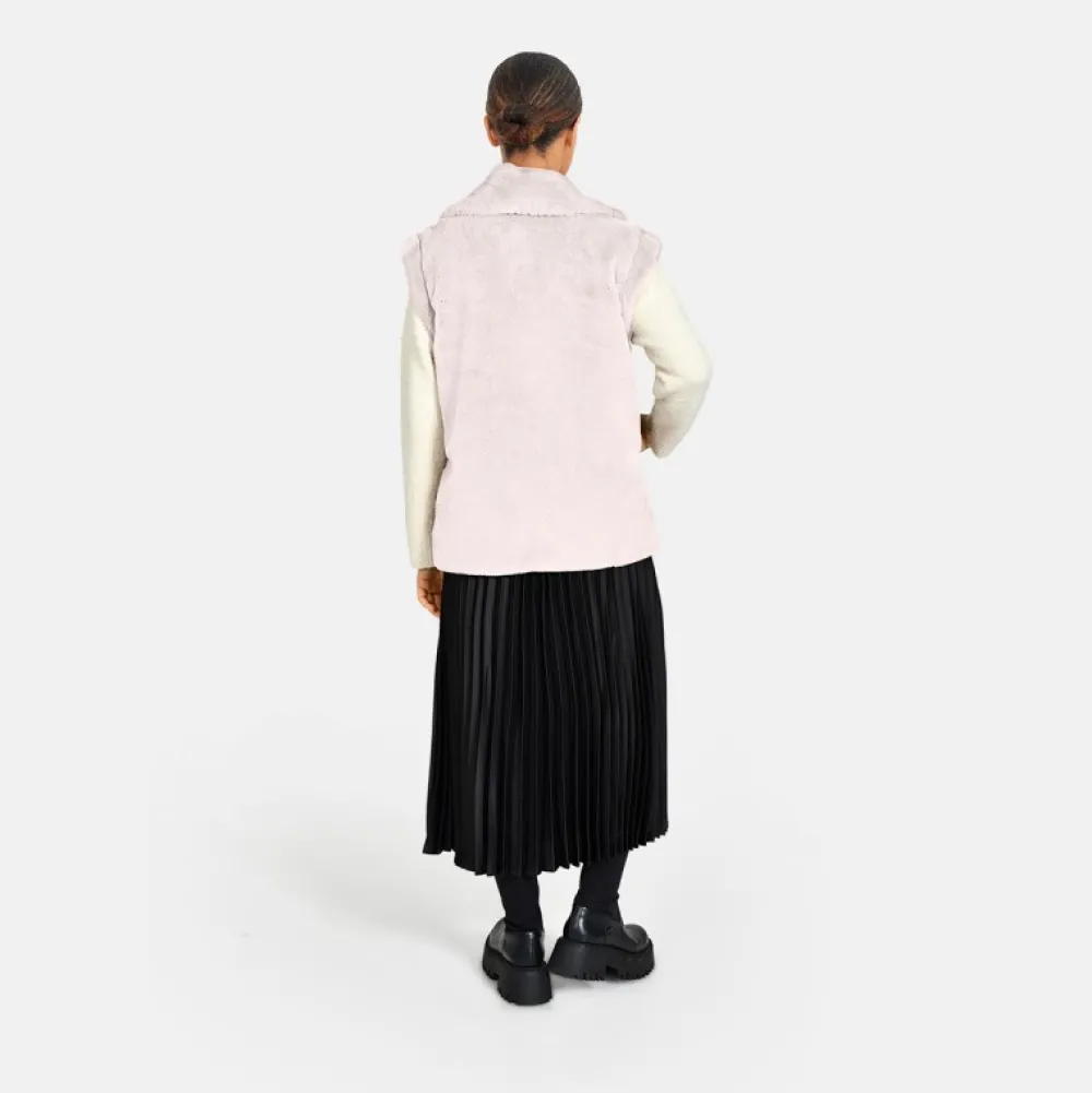 Edit Ivoire - Gilet Sans Manche Fausse Fourrure^OAKWOOD Store