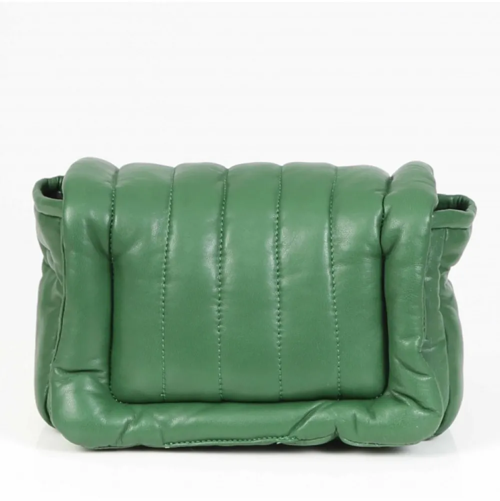 Exception Emeraude - Sac En Bandouiliere En Cuir Veritable Matelasse^OAKWOOD New