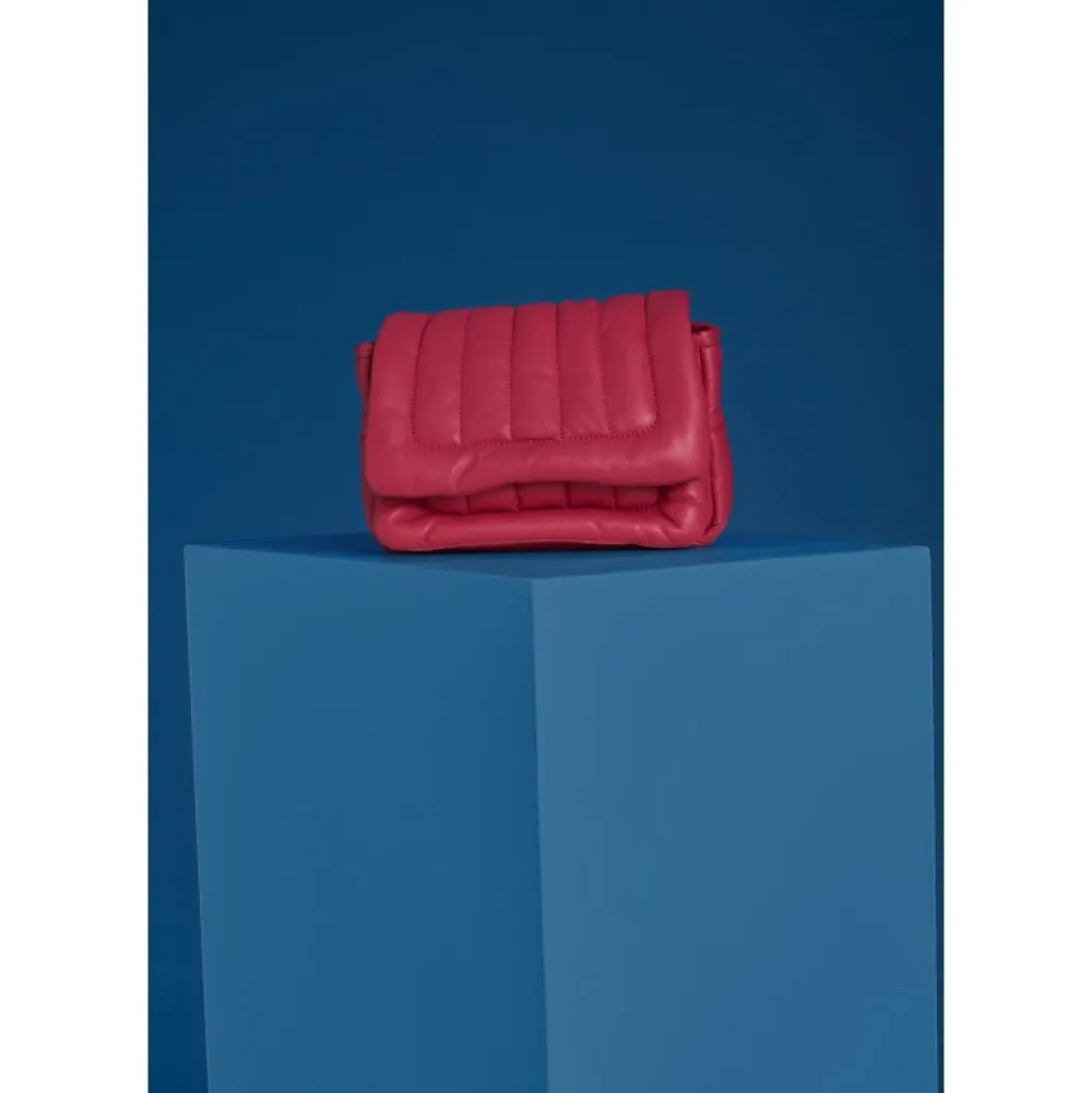 Exception Fushia - Sac En Bandouiliere En Cuir Veritable Matelasse^OAKWOOD Outlet