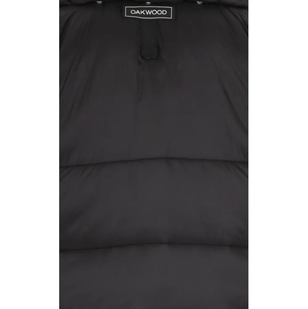 Fancy Noir - Doudoune Mi-Longue En Cuir Veritable Avec Capuches Amovibles^OAKWOOD Online