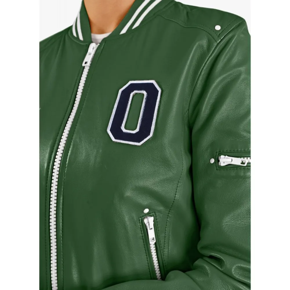 Flirt Emeraude - Blouson Teddy En Cuir Veritable^OAKWOOD Store