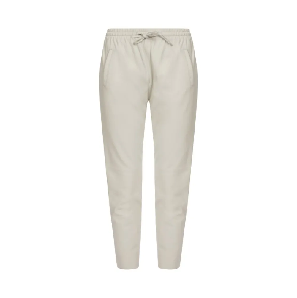 Gift Blanc - Pantalon Jogpant Cuir Veritable^OAKWOOD Flash Sale
