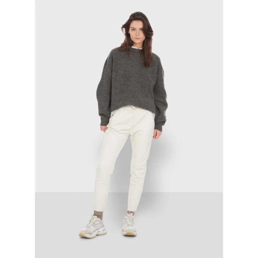 Gift Blanc - Pantalon Jogpant Cuir Veritable^OAKWOOD Flash Sale