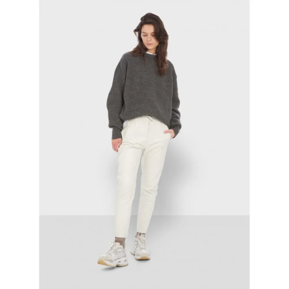 Gift Blanc - Pantalon Jogpant Cuir Veritable^OAKWOOD Flash Sale