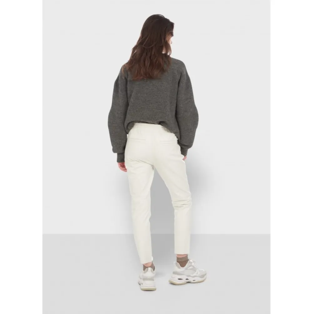 Gift Blanc - Pantalon Jogpant Cuir Veritable^OAKWOOD Flash Sale