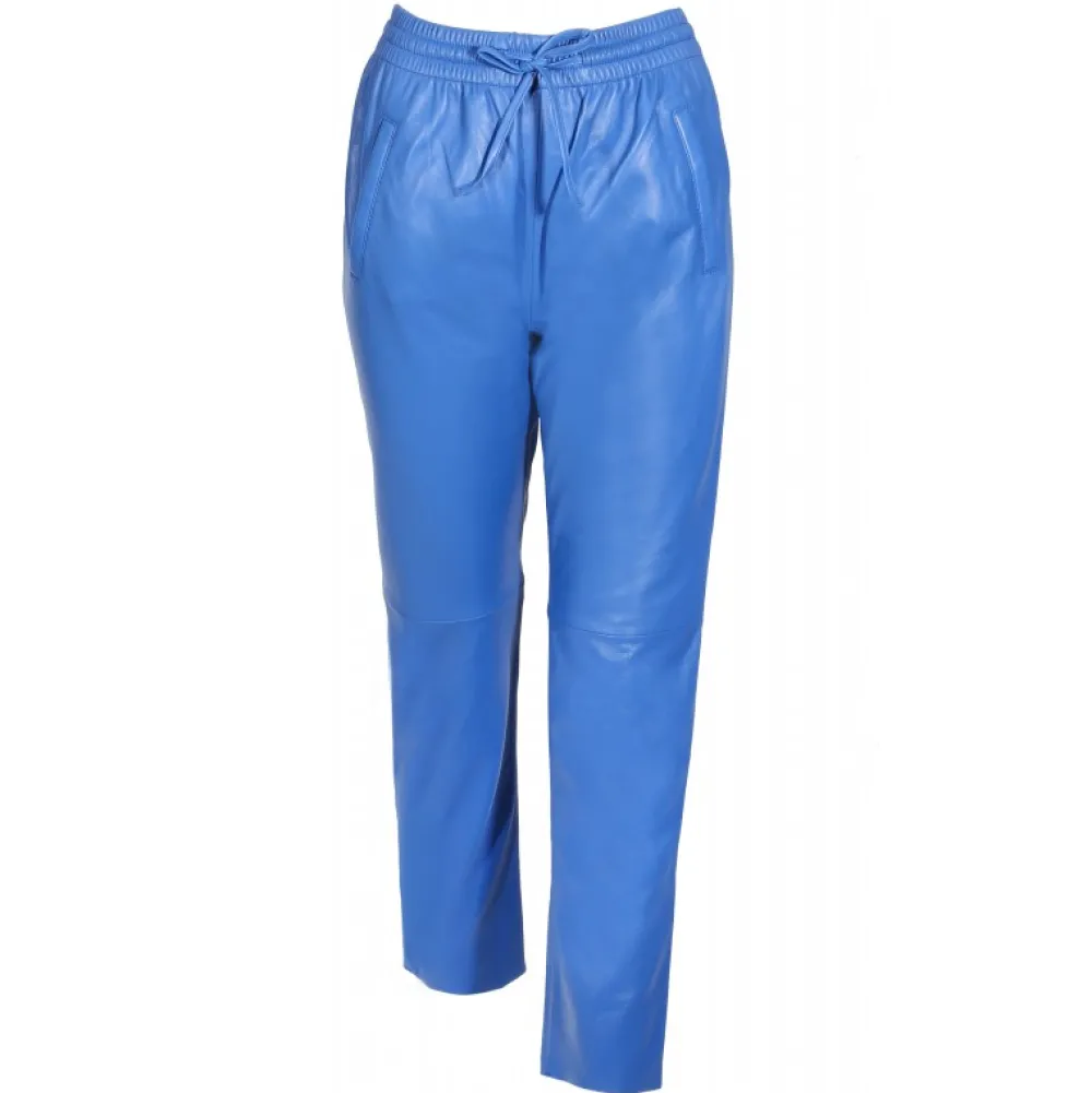 Gift Bleu - Pantalon Jogpant Cuir Veritable^OAKWOOD Best