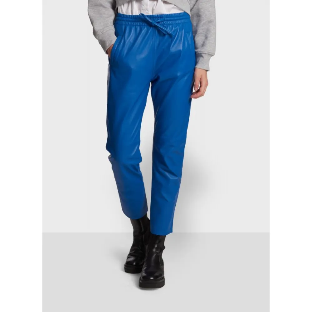 Gift Bleu - Pantalon Jogpant Cuir Veritable^OAKWOOD Best