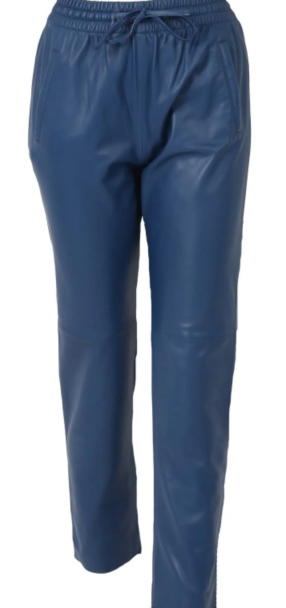 Gift Bleu Fonce - Pantalon Jogpant Cuir Veritable^OAKWOOD Shop