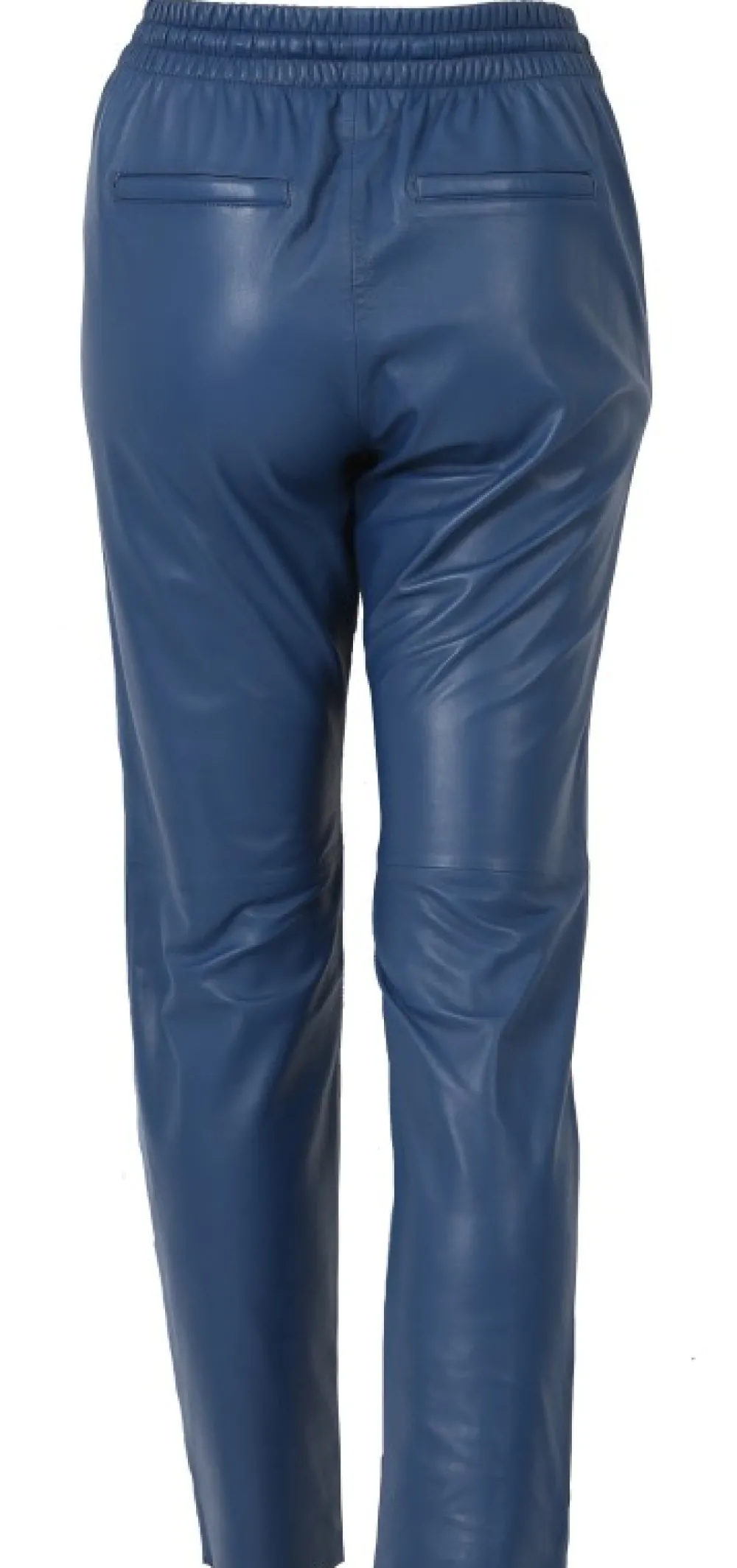 Gift Bleu Fonce - Pantalon Jogpant Cuir Veritable^OAKWOOD Shop