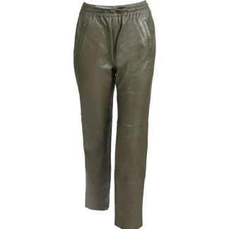 Gift Kaki - Pantalon Jogpant Cuir Veritable^OAKWOOD Sale