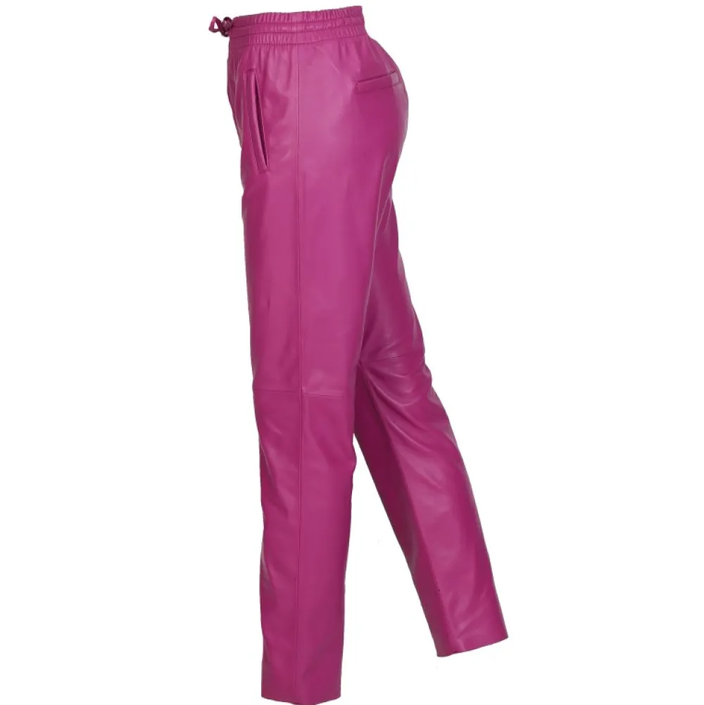 Gift Mauve - Pantalon Jogpant Cuir Veritable^OAKWOOD Store