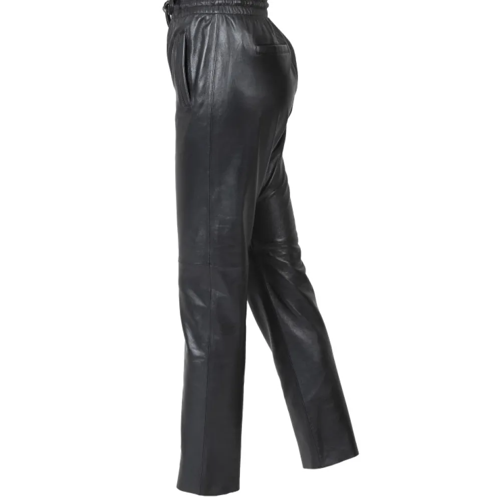 Gift Metal Noir - Pantalon Jogpant Cuir Veritable^OAKWOOD Best Sale