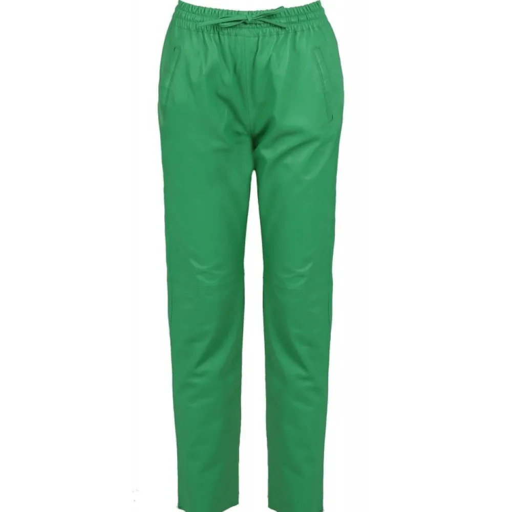 Gift Vert - Pantalon Jogpant Cuir Veritable^OAKWOOD Shop