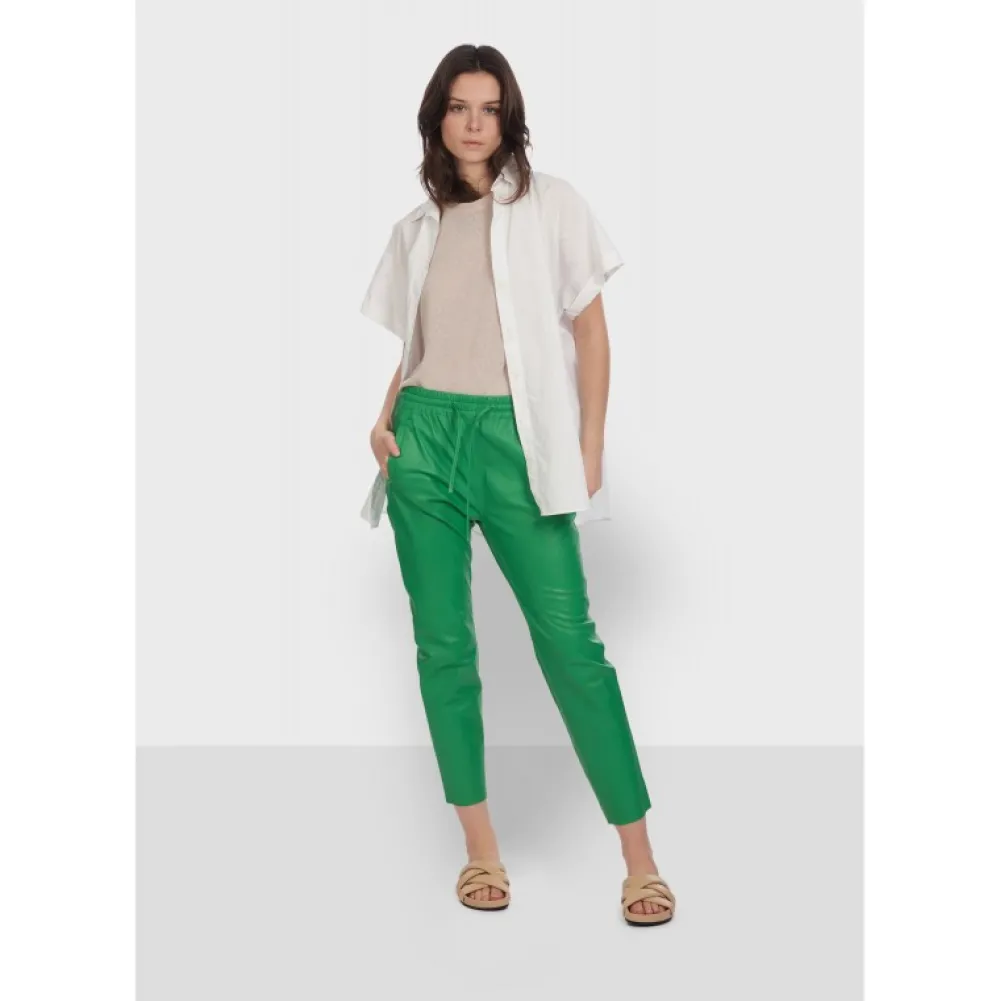Gift Vert - Pantalon Jogpant Cuir Veritable^OAKWOOD Shop