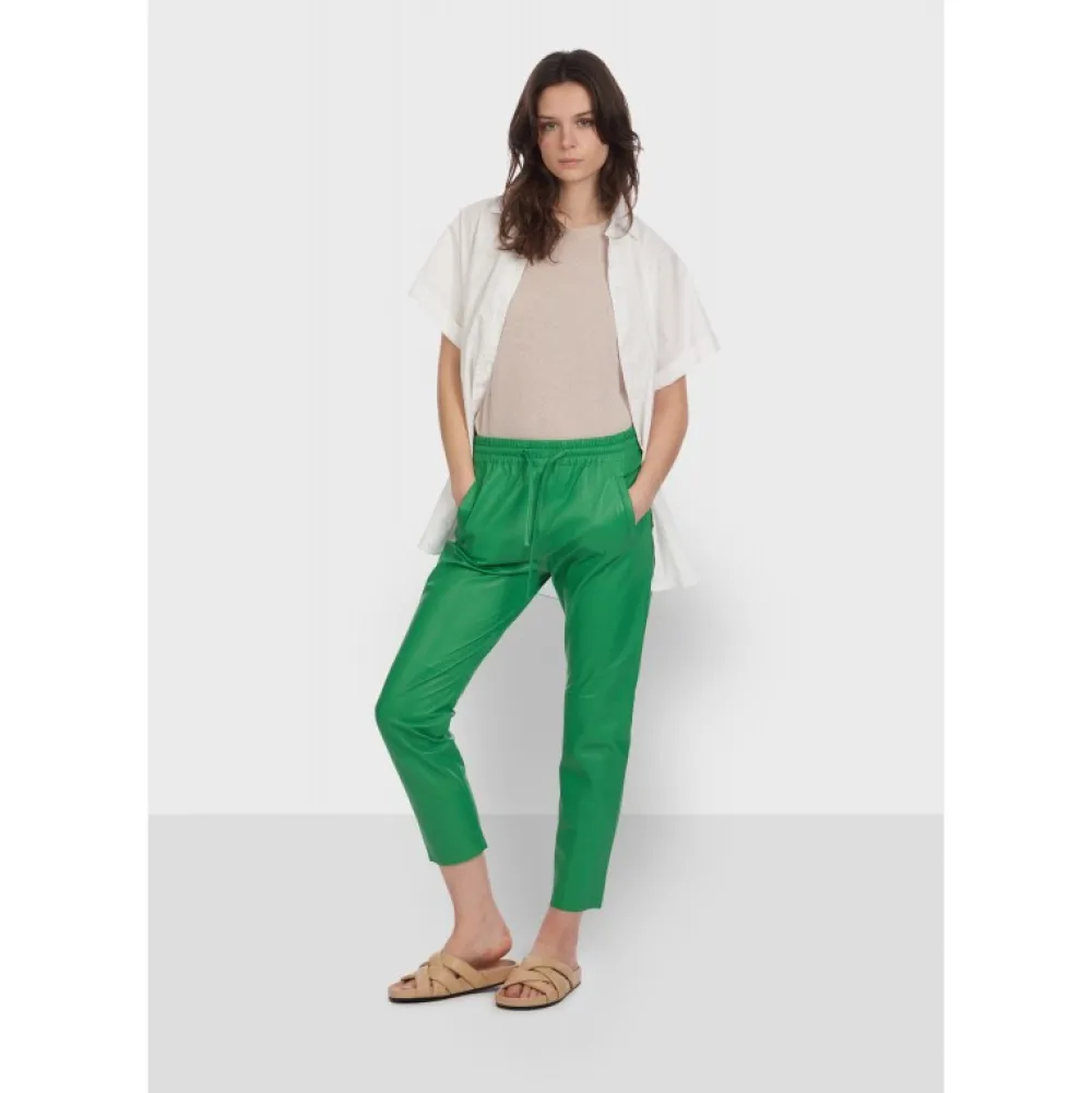 Gift Vert - Pantalon Jogpant Cuir Veritable^OAKWOOD Shop