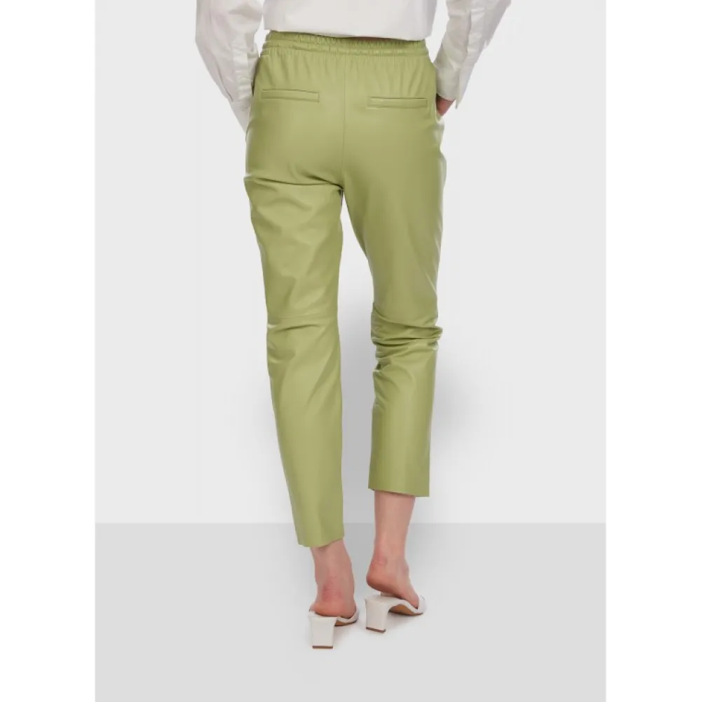Gift Vert Clair - Pantalon Jogpant Cuir Veritable^OAKWOOD Hot