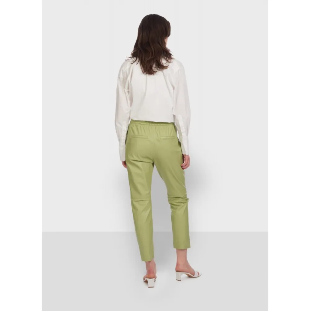 Gift Vert Clair - Pantalon Jogpant Cuir Veritable^OAKWOOD Hot
