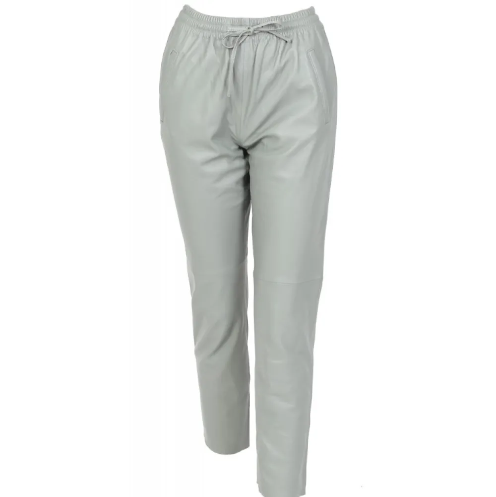 Gift Vert Pale - Pantalon Jogpant Cuir Veritable^OAKWOOD Online