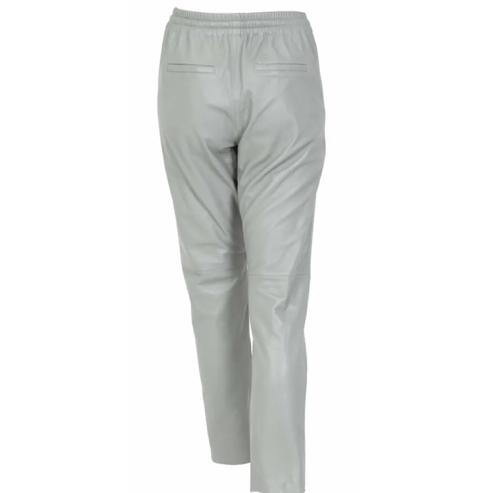 Gift Vert Pale - Pantalon Jogpant Cuir Veritable^OAKWOOD Online