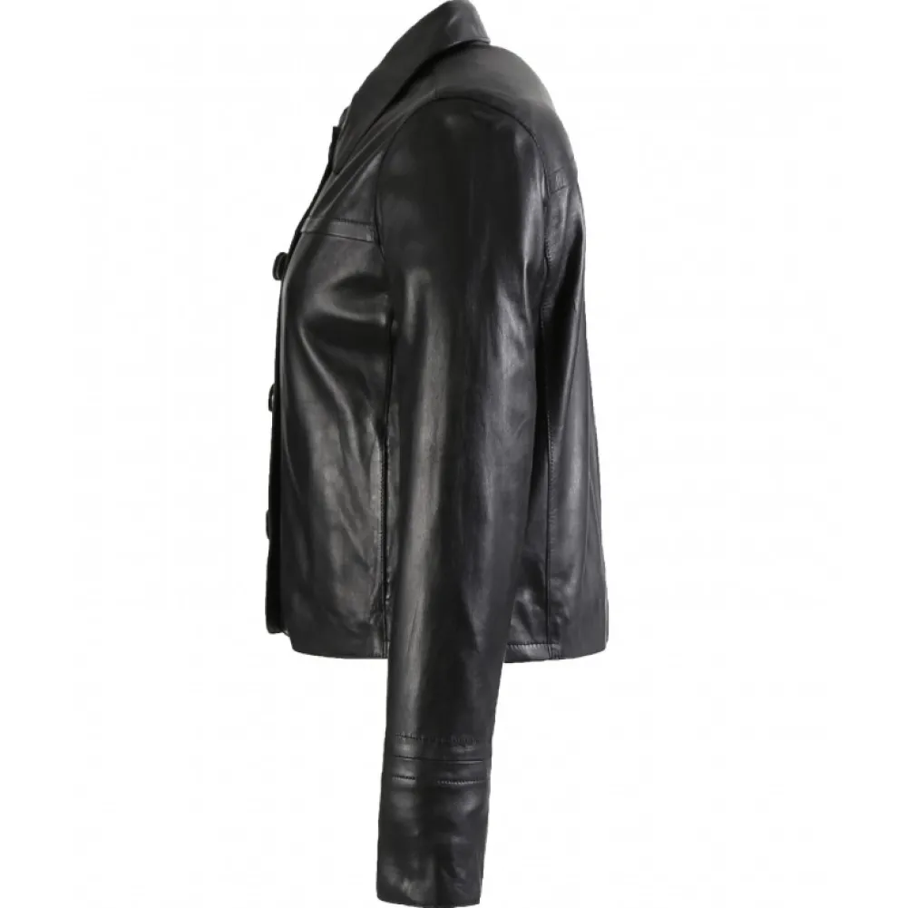 Grace Noir - Veste Courte En Cuir Veritable^OAKWOOD Discount