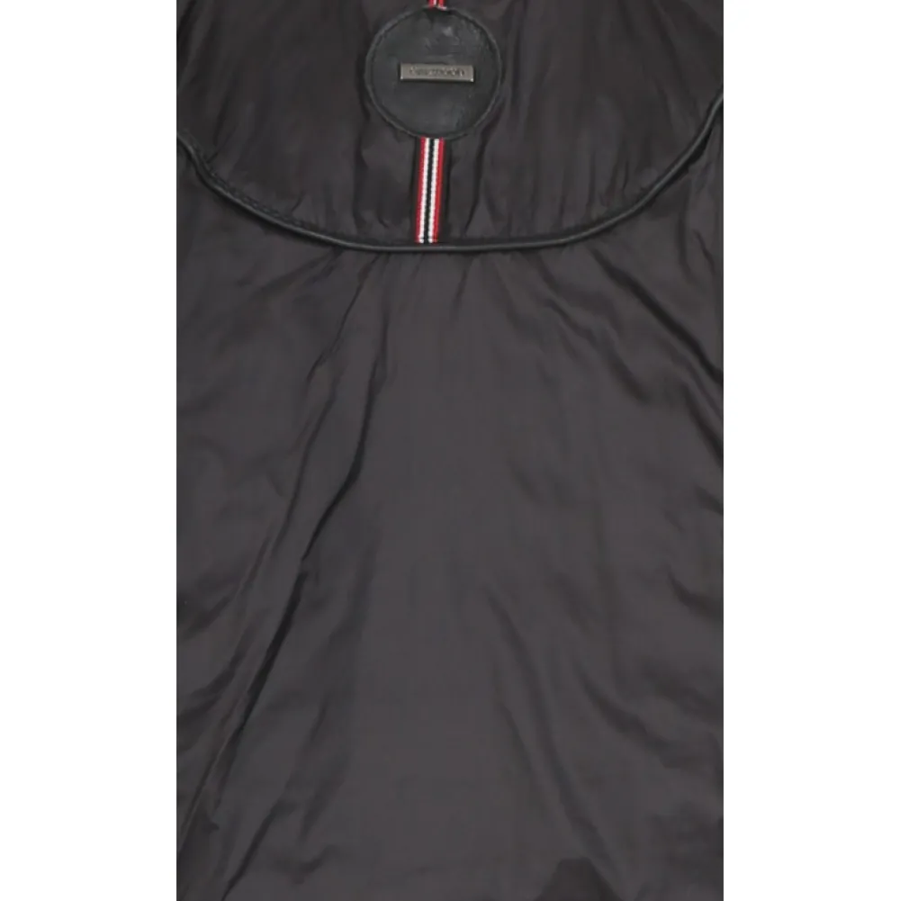 Hopper Noir - Doudoune Mi-Longue En Cuir Veritable Capuche A Revers^OAKWOOD Clearance