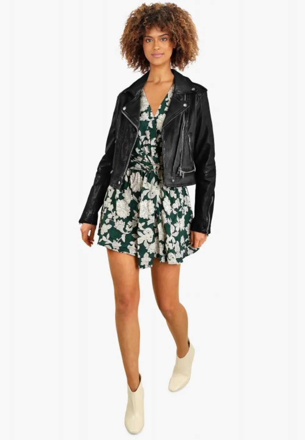 Kyoto Noir - Blouson En Cuir Veritable Effet Lave^OAKWOOD Sale