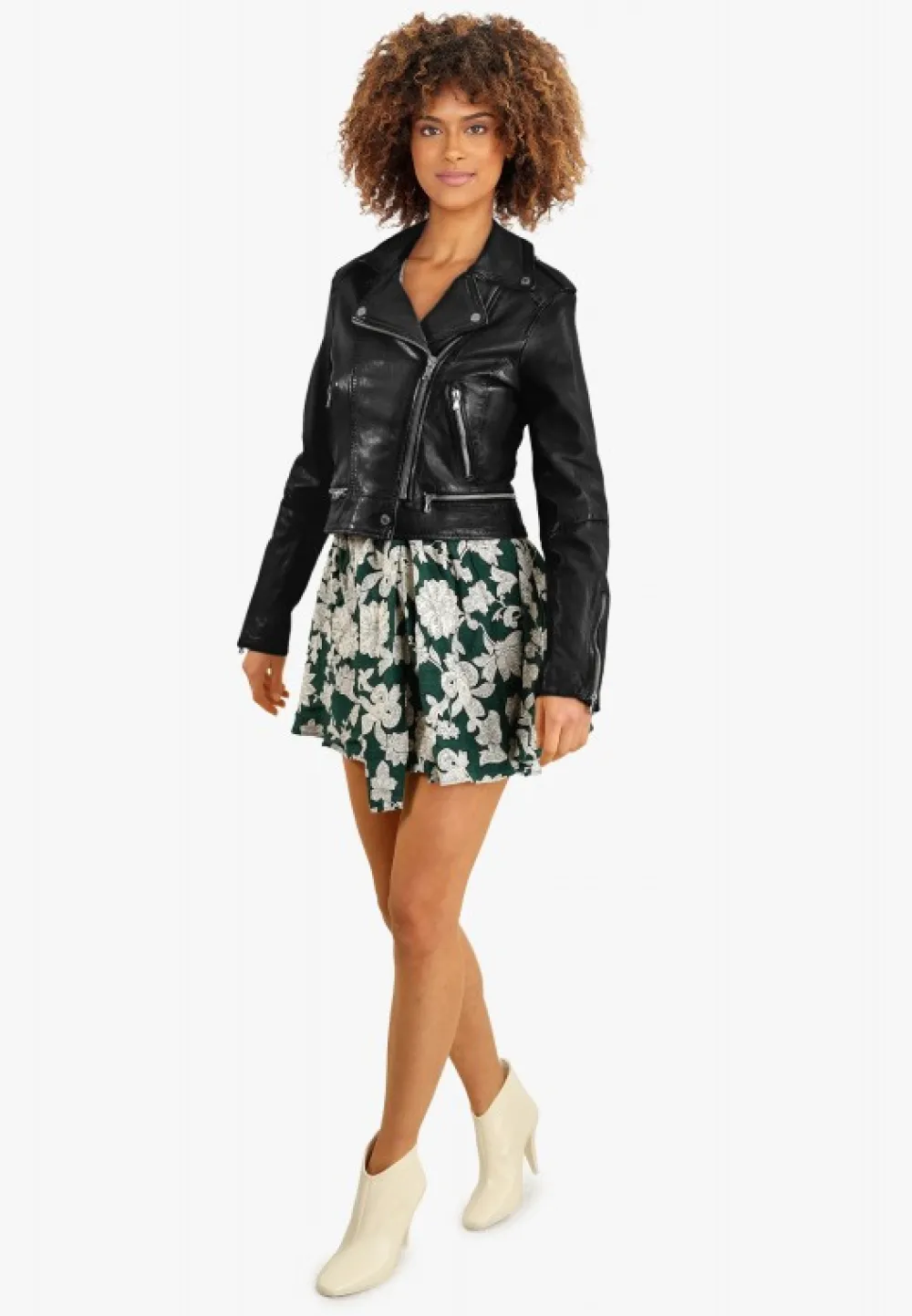 Kyoto Noir - Blouson En Cuir Veritable Effet Lave^OAKWOOD Sale