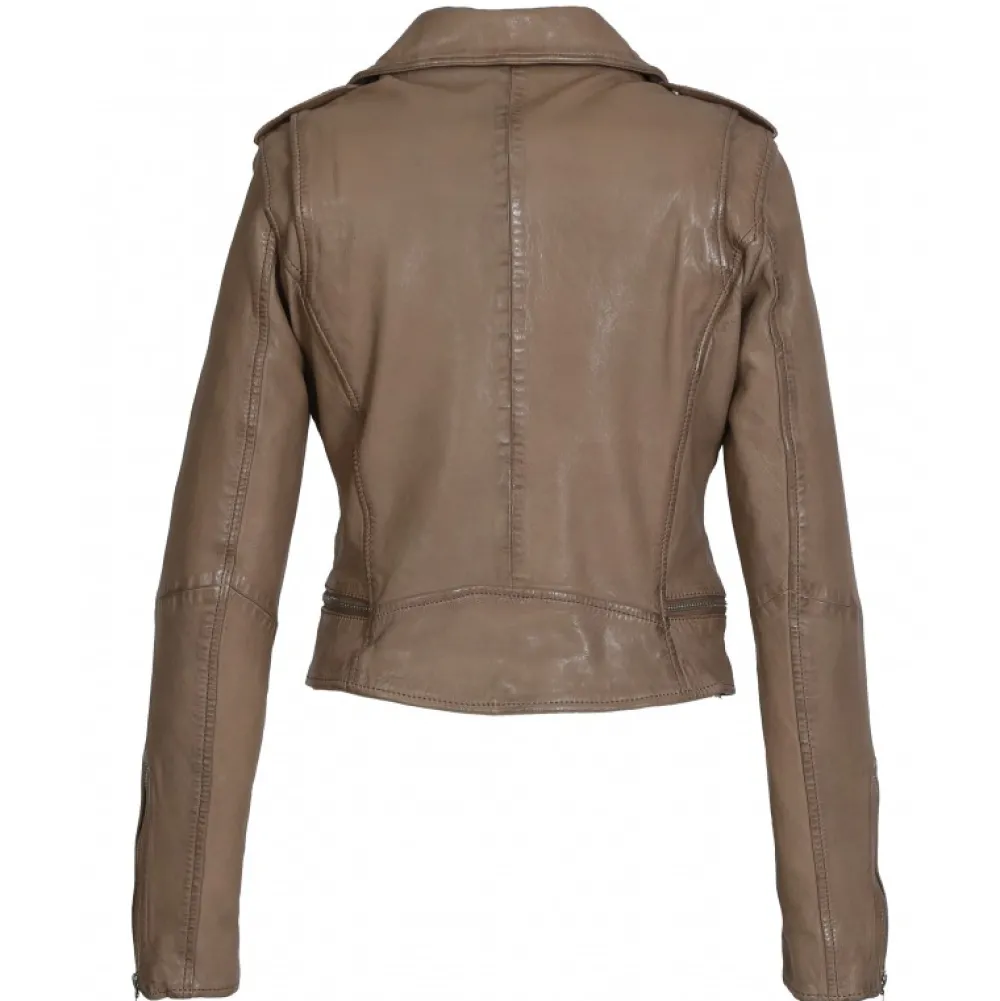 Kyoto Yemen - Blouson En Cuir Veritable Effet Lave^OAKWOOD Clearance