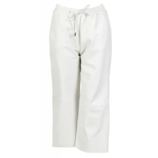 Loft Blanc - Pantalon Court En Cuir Veritable De Mouton^OAKWOOD Best
