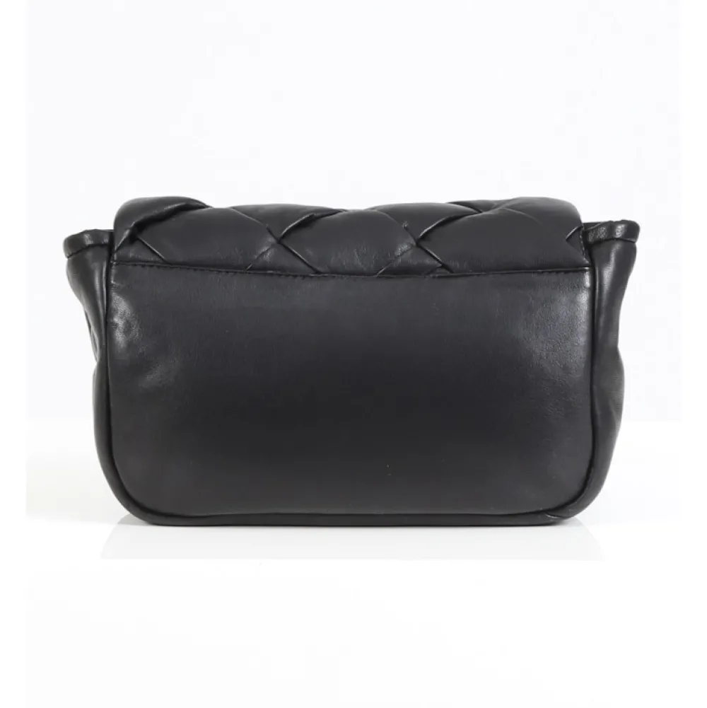 Lolita Noir - Sac A Main En Cuir Veritable Matelasse^OAKWOOD Clearance