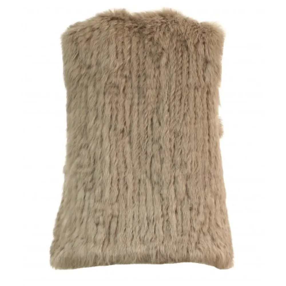 Magali Beige Fonce - Gilet Sans Manche En Fourrure Veritable^OAKWOOD Hot