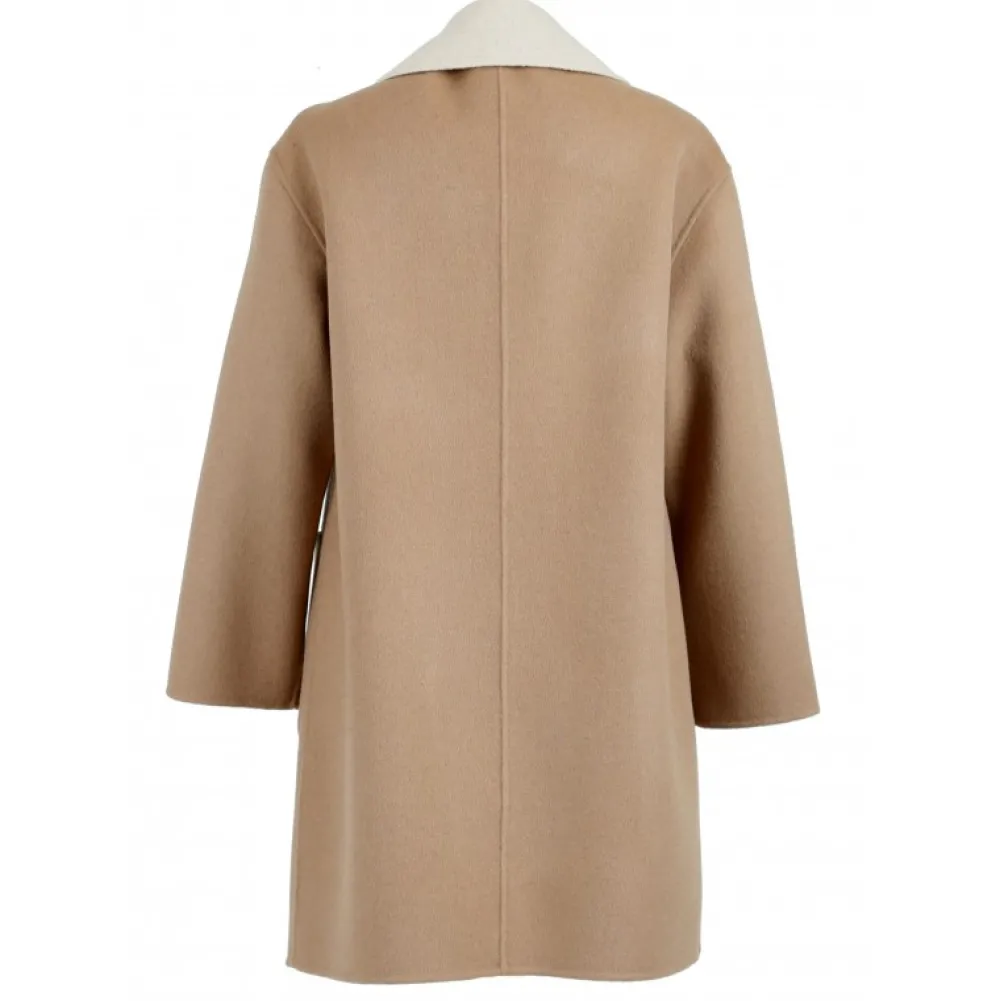 Magdalena Taupe - Manteau Court Reversible En Laine^OAKWOOD Outlet