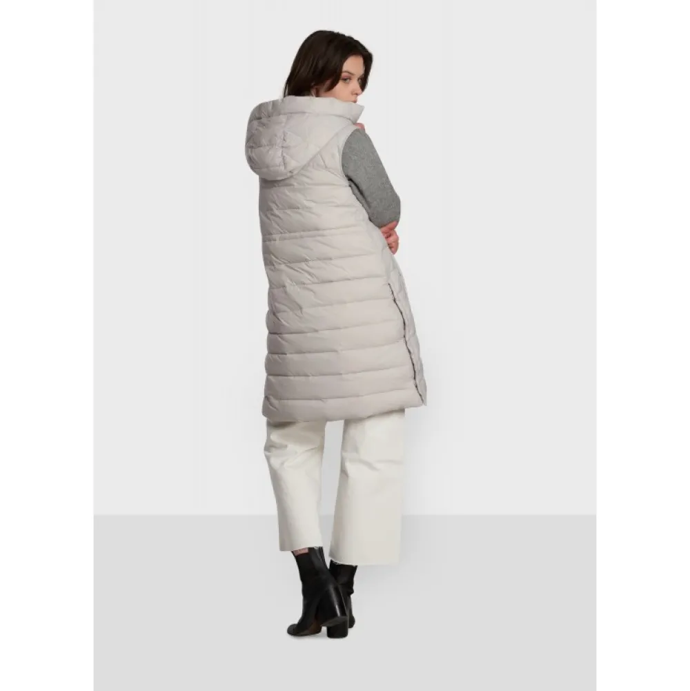 Maggy Gris Clair - Longue Doudoune Sans Manches^OAKWOOD Fashion