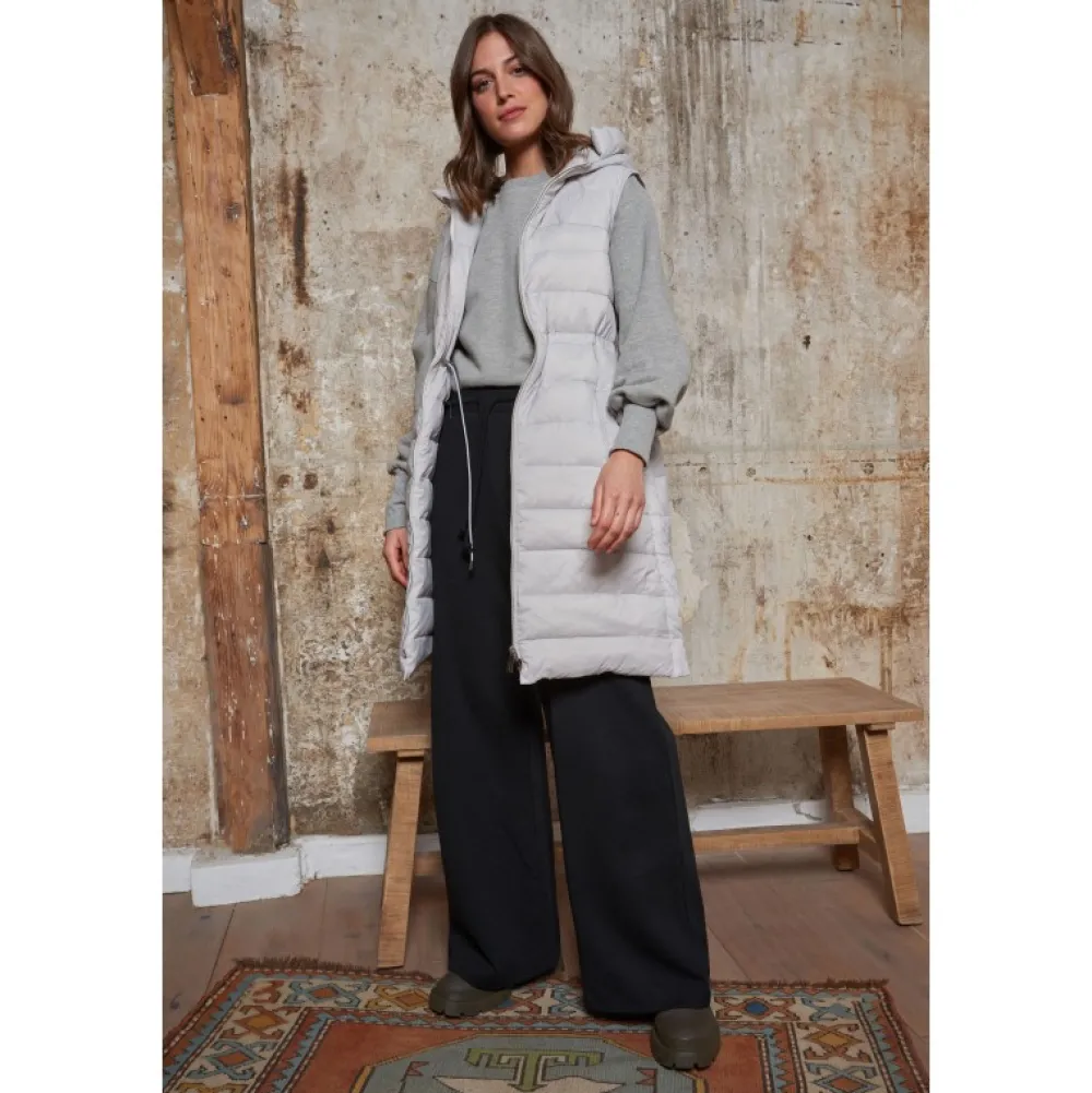 Maggy Gris Clair - Longue Doudoune Sans Manches^OAKWOOD Fashion