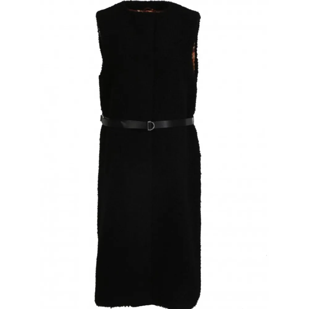 Matcha Noir - Manteau Sans Manche En Fausse Fourrure Bouclee^OAKWOOD Clearance